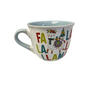 Holiday FaLaLaLa LLAMA Mug‎ Cup 10 Strawberry Street I Wooly Love Christmas 12oz